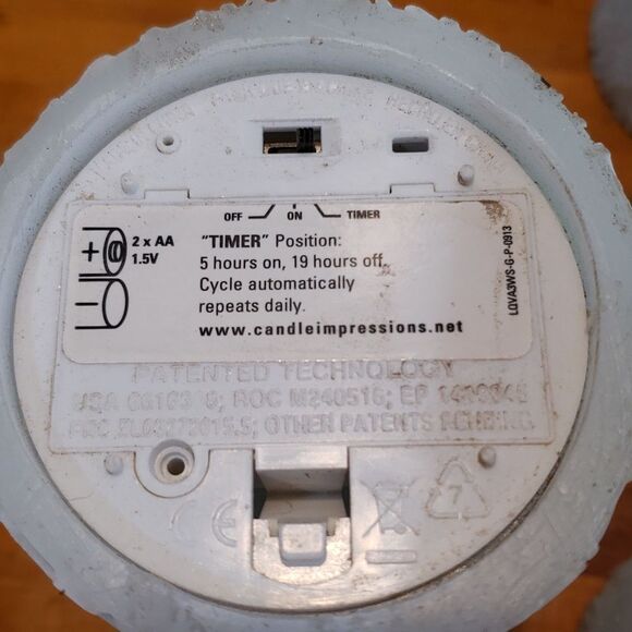 Sterno Home Impressions Wax Flameless Candles Blue Mist. NIB. - Picture 6 of 10